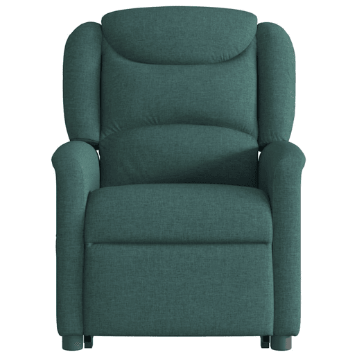 Poltrona elétrica massagens - Poltrona relax tecido verde-escuro