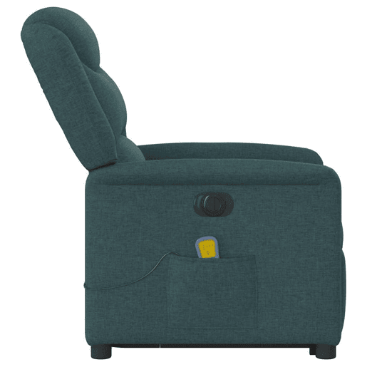 Poltrona elétrica massagens - Poltrona relax tecido verde-escuro