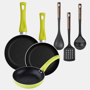 Set de frigideiras San Ignacio de 3 peças + Set de utensílios