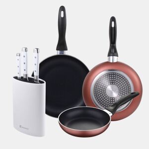 Set de frigideiras San Ignacio de 3 peças + Set de facas + Tacoma