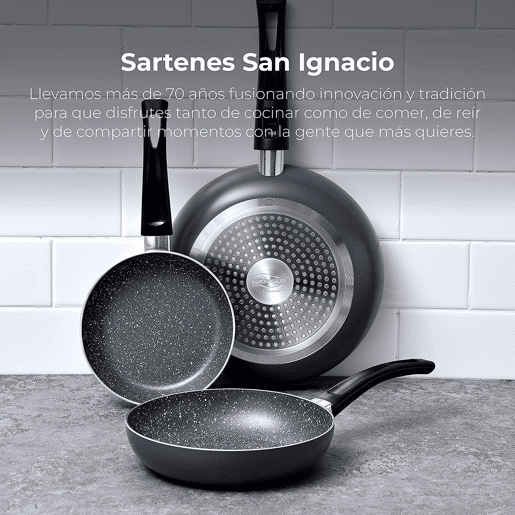 Set de frigideiras San Ignacio de 3 peças + Set de facas Set de frigideiras San Ignacio de 3 peças + Set de facas