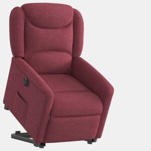 Poltrona reclinável - Poltrona relax elétrica tecido vermelho-tinto