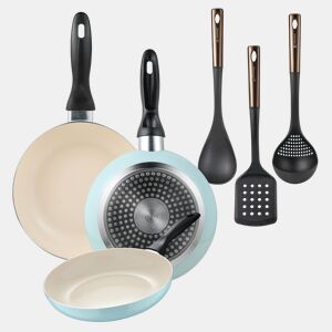 Set de frigideiras San Ignacio de 3 peças + Set de utensílios