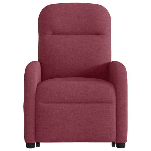 Poltrona elevatória de massagens elétrica - Poltrona relax tecido vermelho tinto Poltrona elevatória de massagens elétrica - Poltrona relax tecido vermelho tinto