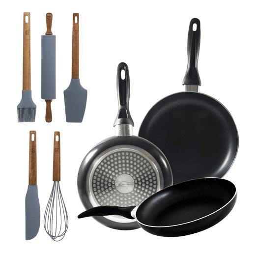 Set de frigideiras San Ignacio com 3 peças + Set de utensílios
