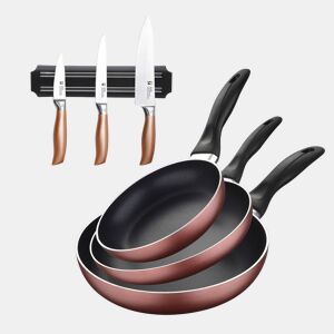 Set de frigideiras San Ignacio de 3 peças + Set de facas