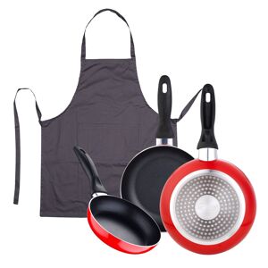 Set de frigideiras San Ignacio de 3 peças + avental