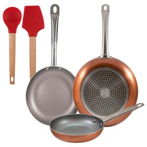 Set de frigideiras San Ignacio com 3 peças + Set de utensílios