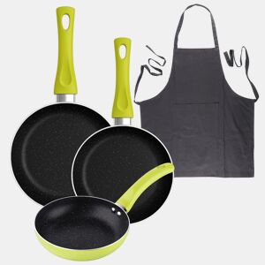 Set de frigideiras San Ignacio de 3 peças + avental