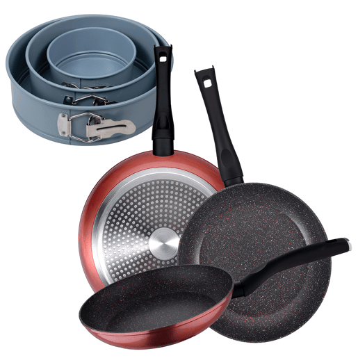 Set de frigideiras San Ignacio com 3 peças + 3 formas para forno