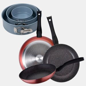 Set de frigideiras San Ignacio com 3 peças + 3 formas para forno