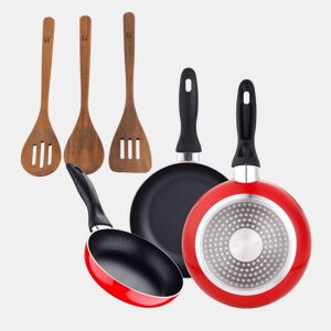 Set de frigideiras San Ignacio de 3 peças + Set de utensílios