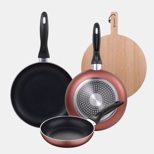 Set de frigideiras San Ignacio de 3 peças + tábua de corte