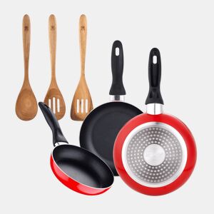 Set de frigideiras San Ignacio de 3 peças + Set de utensílios