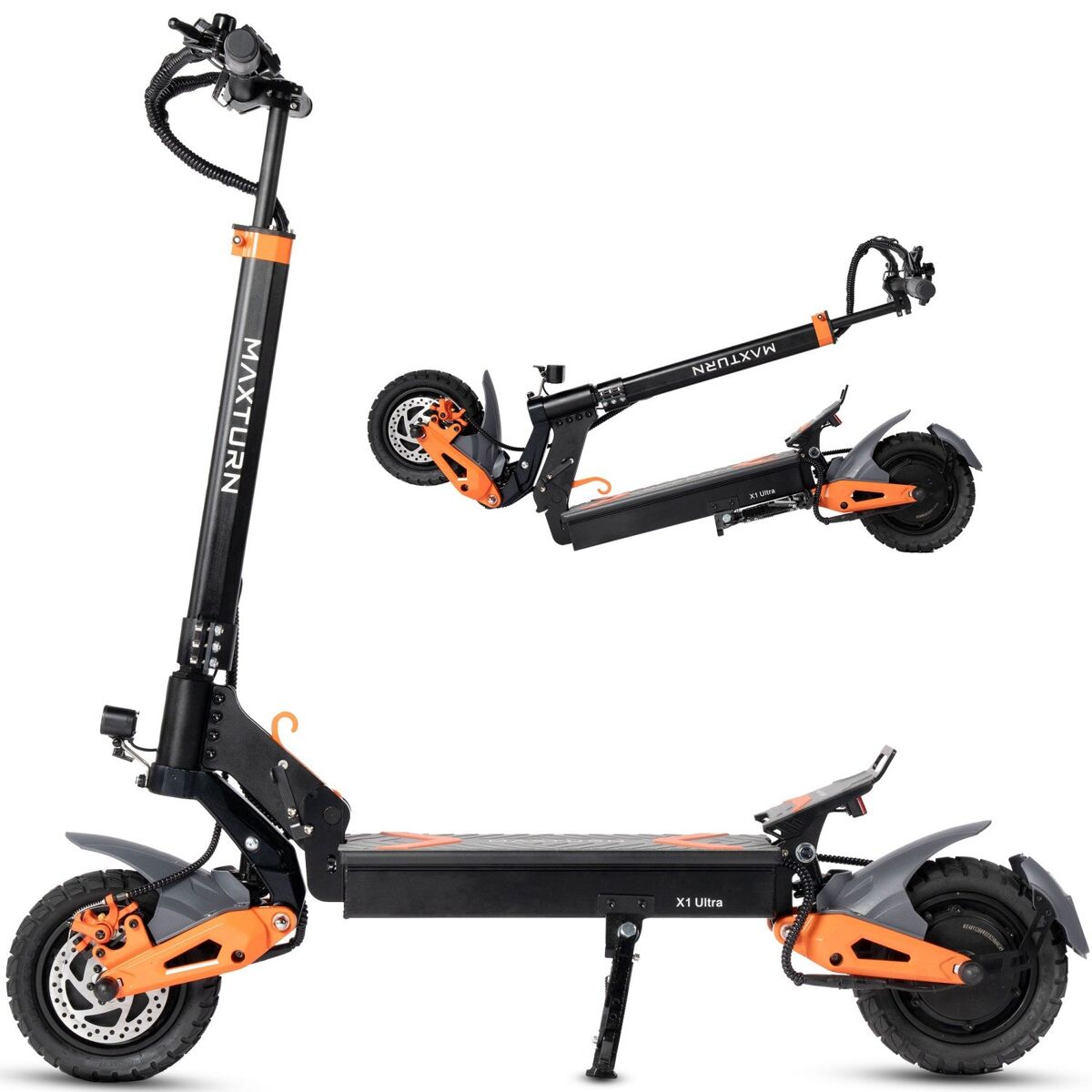 Patinete Eléctrico MAXTURN X1 Ultra - Doble Motor 1100W