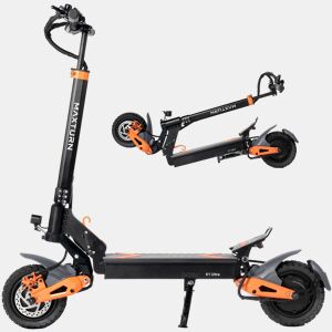Trotinete Elétrica MAXTURN X1 Ultra - 2×1100W 48V20.8Ah 10'' Scooter Elétrica Estrutura Alumínio - Preto