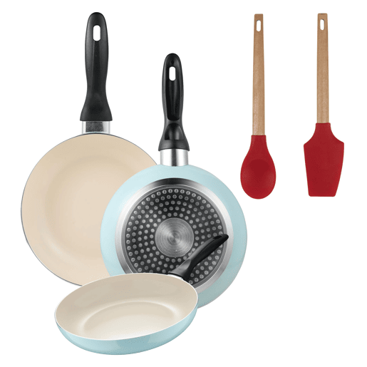 Set de frigideiras San Ignacio com 3 peças + Set de utensílios