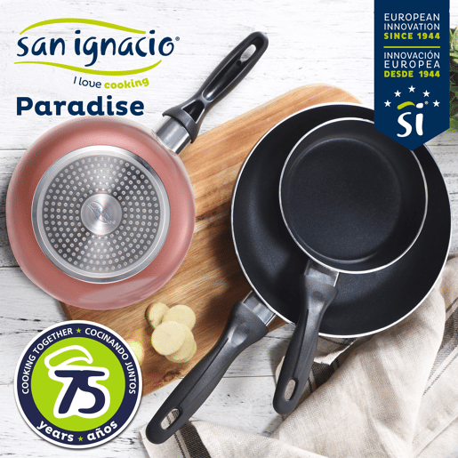 Set de frigideiras San Ignacio de 3 peças + Set de utensílios Set de frigideiras San Ignacio de 3 peças + Set de utensílios