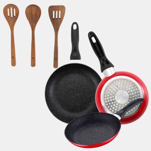 Set de frigideiras San Ignacio de 3 peças + Set de utensílios