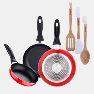 Set de frigideiras San Ignacio de 3 peças + Set de utensílios