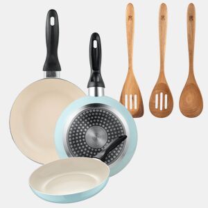 Set de frigideiras San Ignacio de 3 peças + Set de utensílios