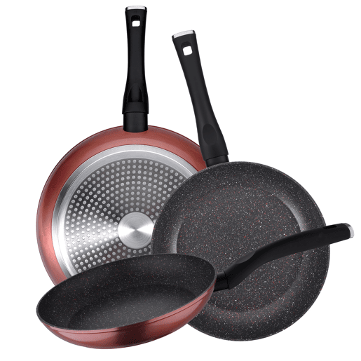 Set de frigideiras San Ignacio com 3 peças + Set de utensílios Set de frigideiras San Ignacio com 3 peças + Set de utensílios