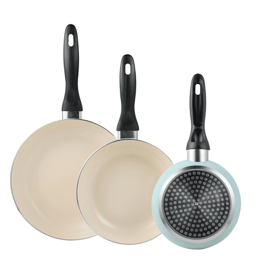Set de frigideiras San Ignacio de 3 peças + formas redondas forno