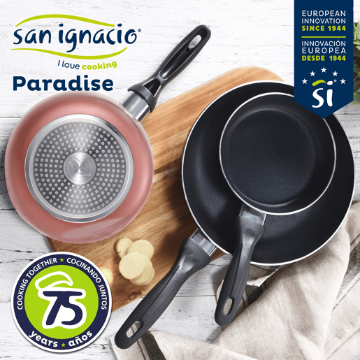 Set de frigideiras San Ignacio com 3 peças + Set de utensílios Set de frigideiras San Ignacio com 3 peças + Set de utensílios