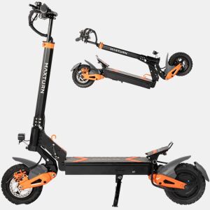 Trotinete Elétrica MAXTURN X1 - 1000W 48V15.6Ah 10'' Pneus Tubeless Scooter Elétrica Estrutura Alumínio - Preto