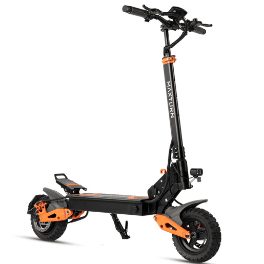 Trotinete Elétrica MAXTURN X1 - 1000W 48V15.6Ah 10'' Pneus Tubeless Scooter Elétrica Estrutura Alumínio - Preto