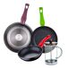 Juego de 3 sartenes San Ignacio+Cafetera de émbolo Juego de 3 sartenes San Ignacio+Cafetera de émbolo Negro