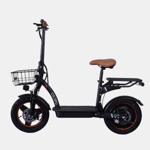 Trotinete Elétrica GELEIPU C14 - 500W 48V17.5Ah 14'' Com Travão De Disco Mecânico E Estrutura De Ferro - Preta