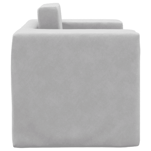 Sofá-cama infantil pelúcia macia cinzento-claro Sofá-cama infantil pelúcia macia cinzento-claro
