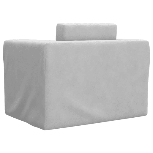 Sofá-cama infantil pelúcia macia cinzento-claro Sofá-cama infantil pelúcia macia cinzento-claro