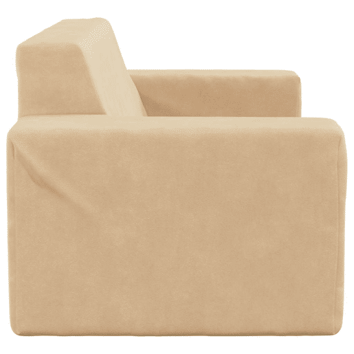 Sofá infantil, Sofá para criança de 2 lugares pelúcia cor creme Sofá infantil, Sofá para criança de 2 lugares pelúcia cor creme