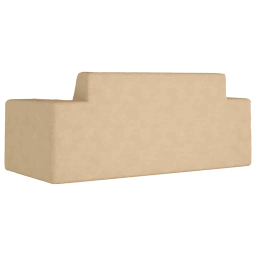 Sofá infantil, Sofá para criança de 2 lugares pelúcia cor creme Sofá infantil, Sofá para criança de 2 lugares pelúcia cor creme