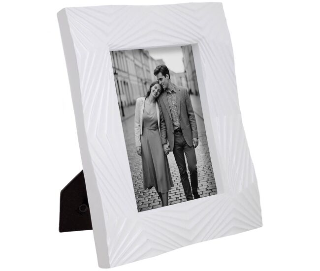 Porta fotos 13x18 blanco 20,6x3,1x25,5h cm