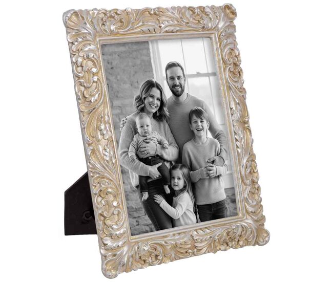 Porta fotos 13x18 plateado 18,3x1,8x23,1h cm