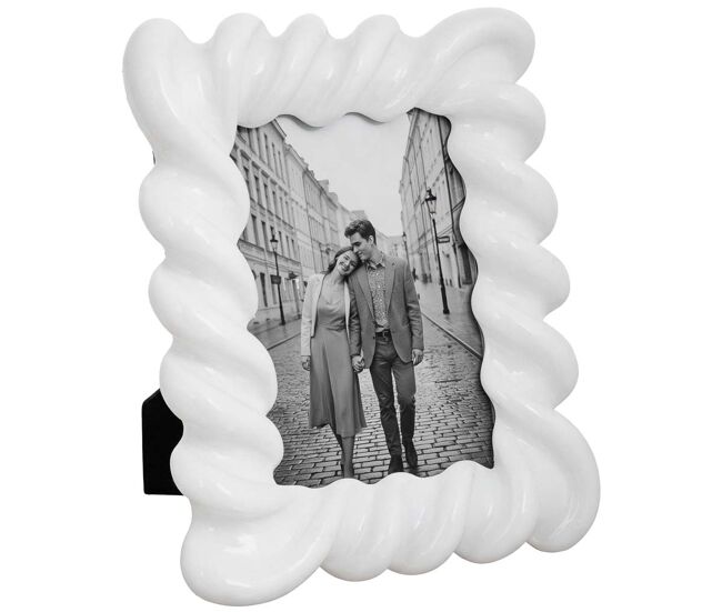 Porta fotos 13x18 blanco 20x3,5x24,8h cm