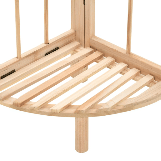 Prateleira prática de design de canto em madeira de cedro 110 cm 27020563