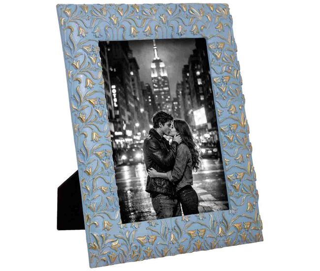Marco de fotos 13x18 azul 18,x1,6x23,5h cm