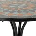 Conjunto mesa y 2 sillas de mosaico y forja Conjunto mesa y 2 sillas de mosaico y forja Marrón