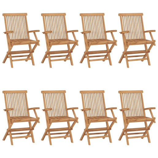 Cadeiras de jardim - Cadeiras de exterior + almofadões vermelho tinto 8pcs teca maciça Cadeiras de jardim - Cadeiras de exterior + almofadões vermelho tinto 8pcs teca maciça