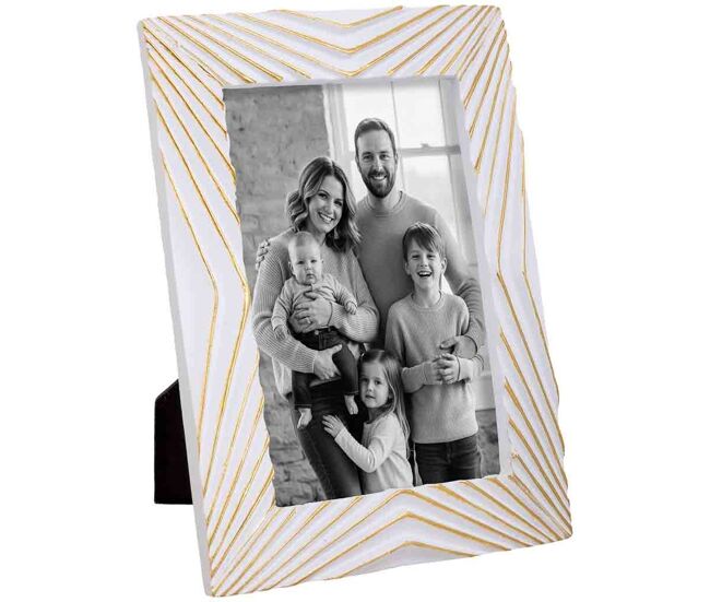 Porta fotos 10x15 blanco 14x2x19,3h cm