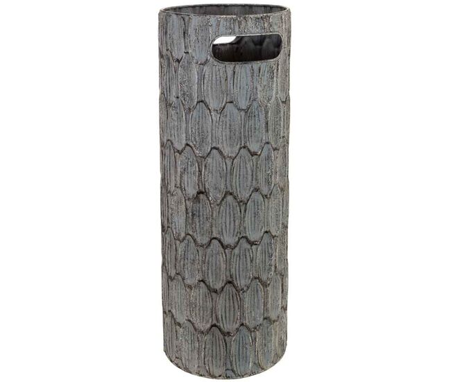 Paragüero de metal negro 20x20x55h cm