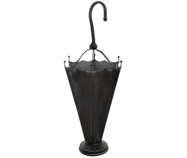 Paragüero de metal negro 32.5x28.5x81.5h cm