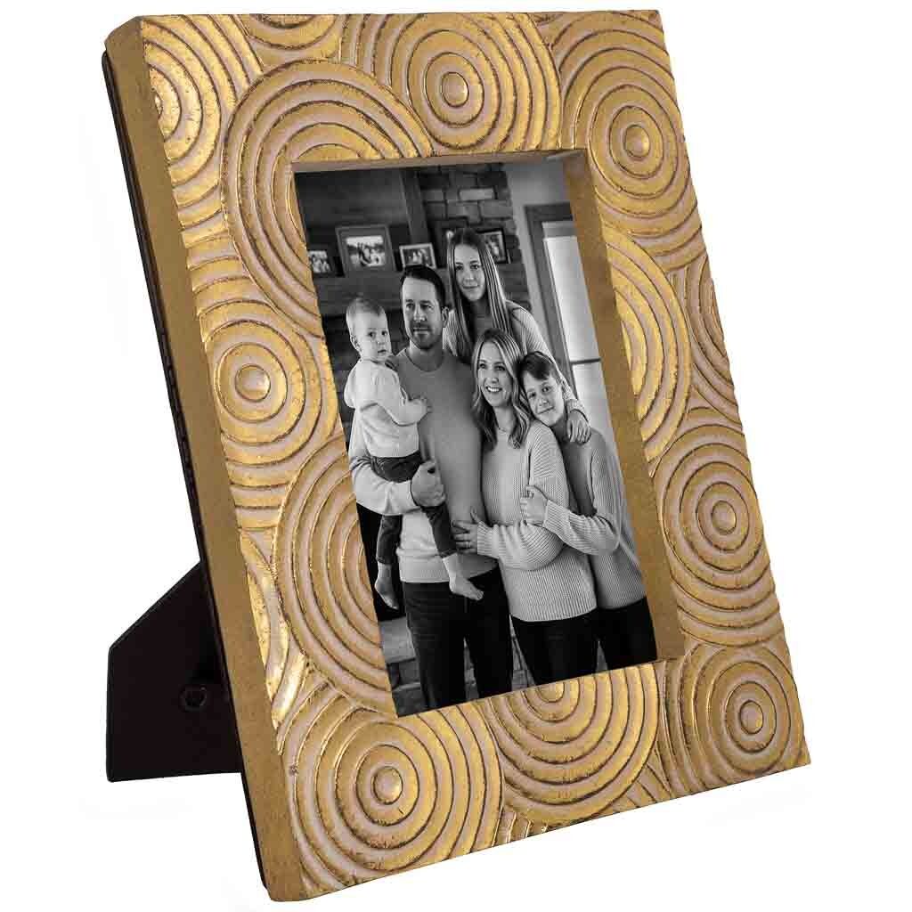 Porta fotos 13x18 dorado 20,7x2,6x25,6h cm