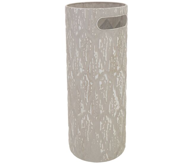 Paragüero de metal gris 20.5x20.5x50.5h cm