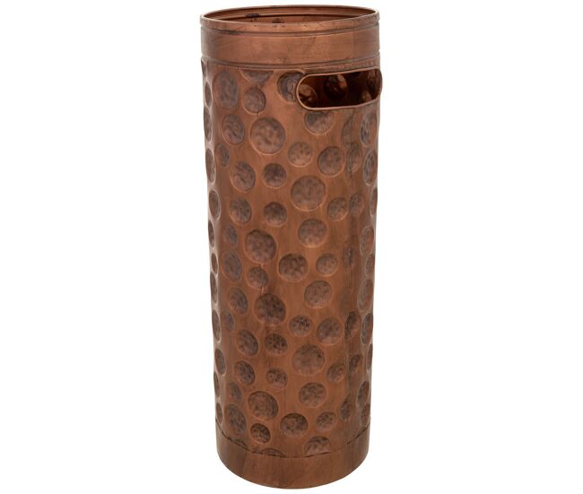 Paragüero de metal cobre 20x20x55h cm