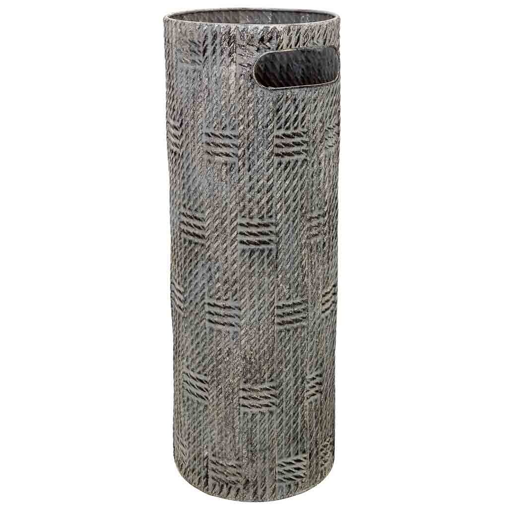 Paragüero de metal negro 20x20x55h cm
